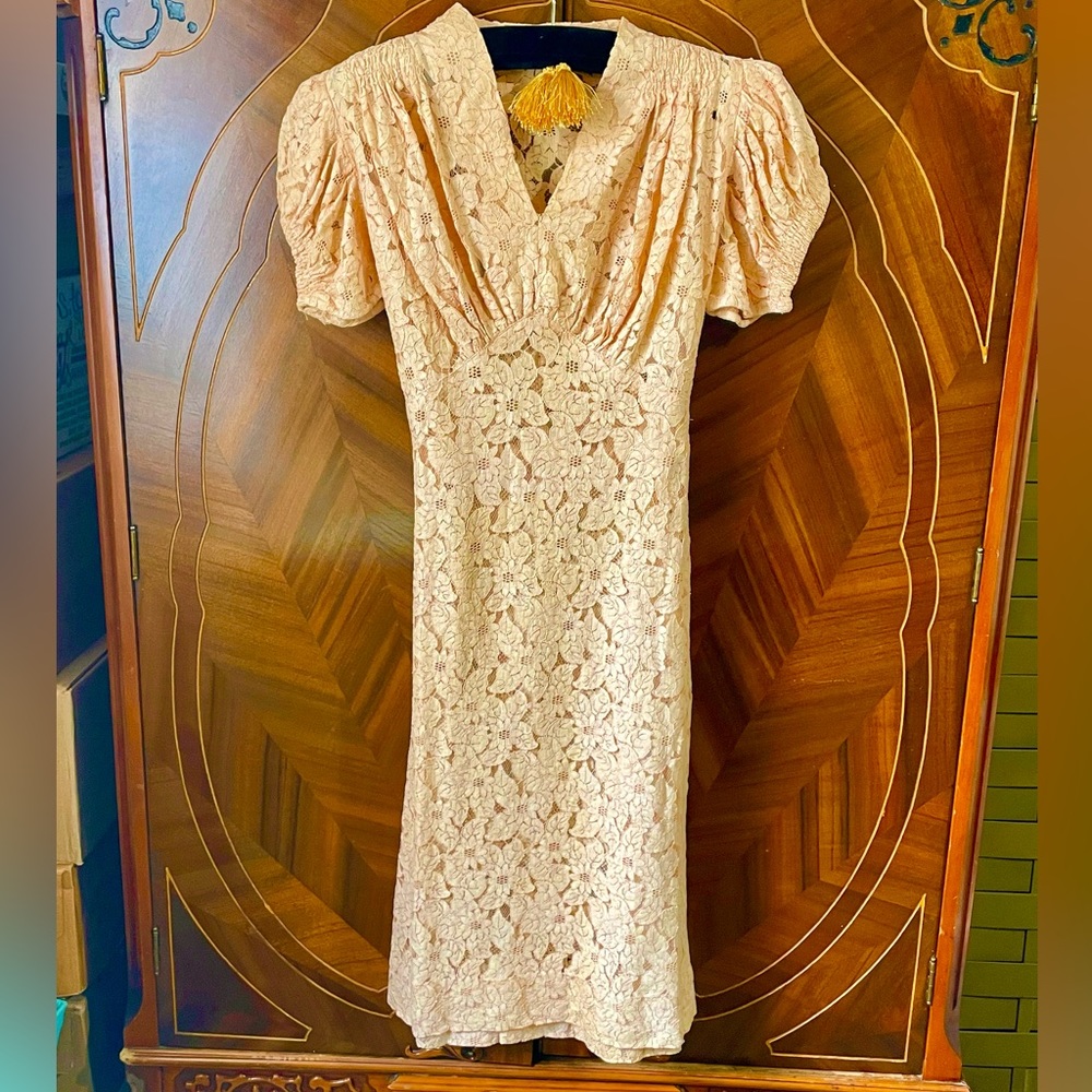 1930s Lace Dress